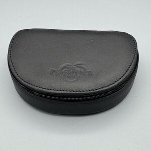 Vtg Travel Jewelry Case Black Zipper Closure Removable Pouch The Peachtree Bank